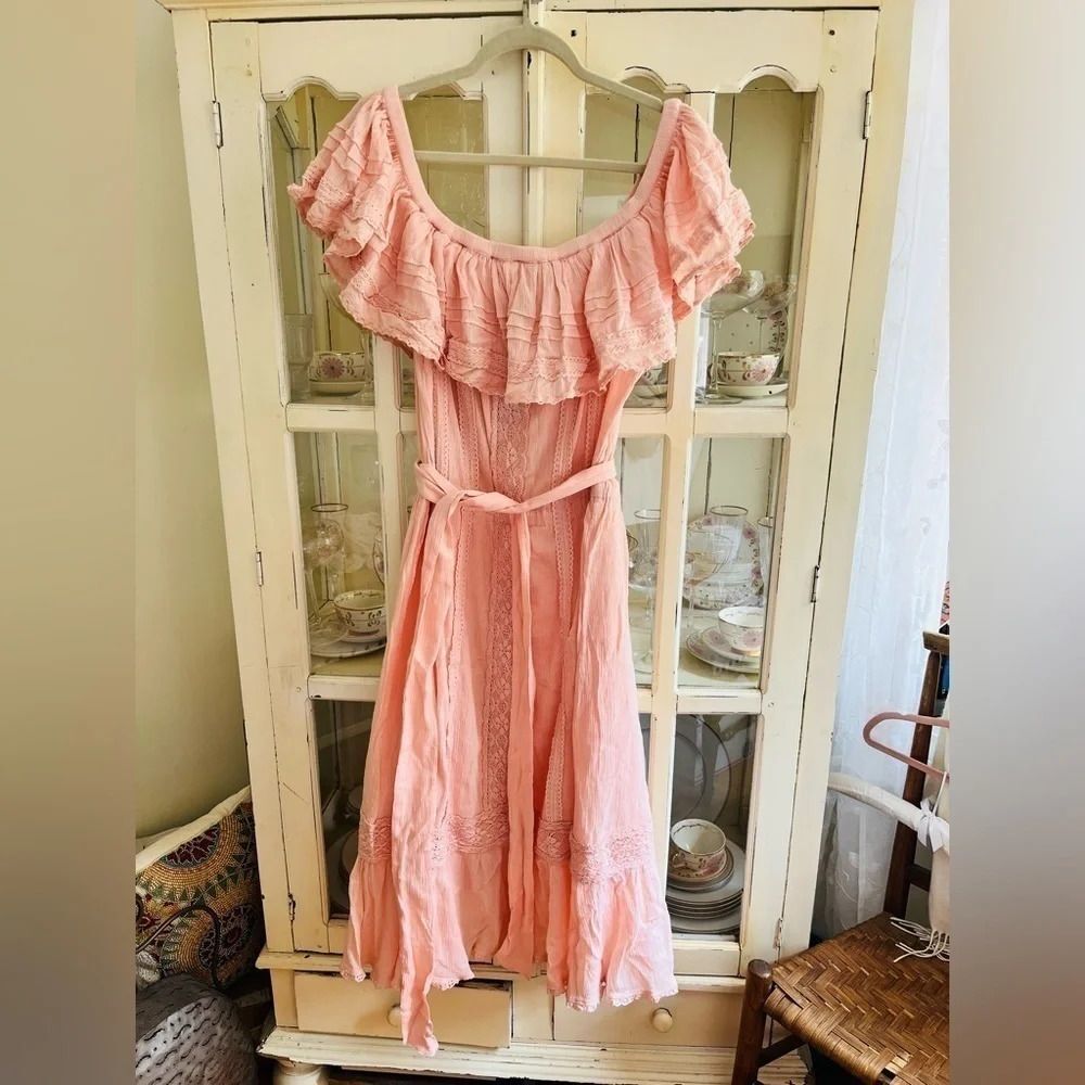 Spell Cassie Lace Gown in Petal Size XL NWT $299 - Picture 2 of 12